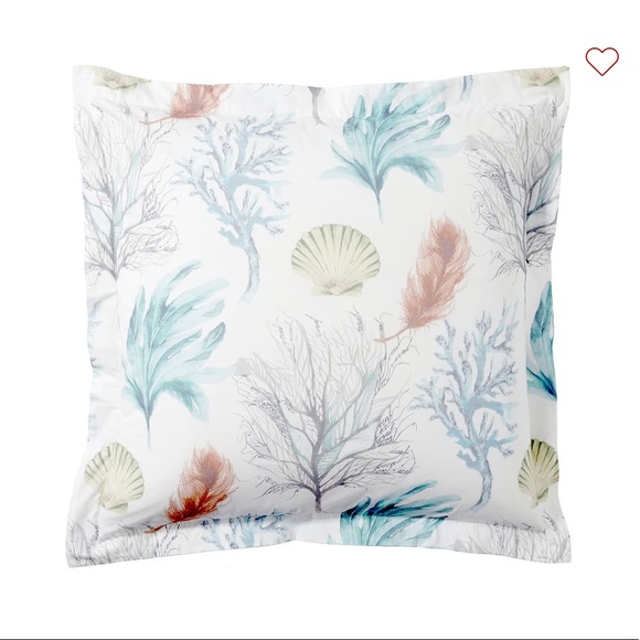 New Del Mar Coastal Euro Sham 100% Organic Cotton